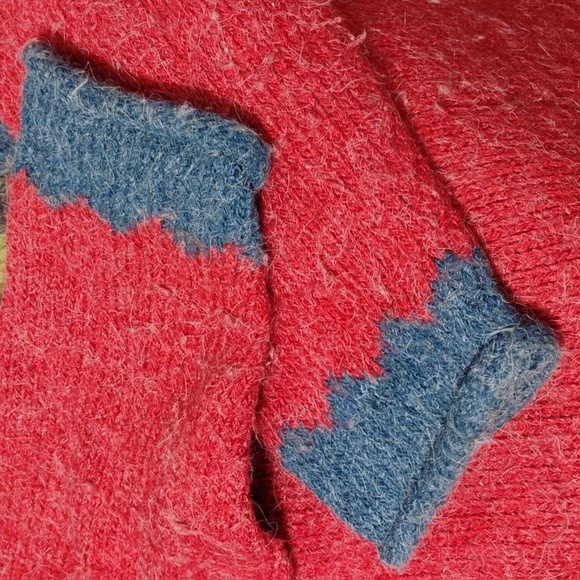 Planet Earth Hand Loomed Beautiful ❤️ Vintage Sweater Sz.L (X-64 CRATE) - Picture 8 of 8